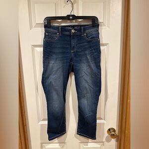 INC International Concepts Skinny Leg Curvy Fit Jean Capris, Size 4